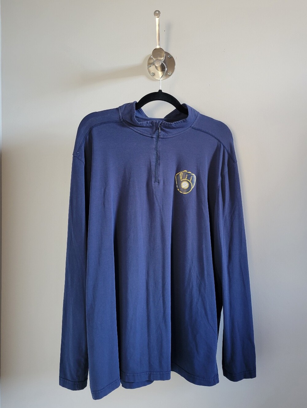 Under Armour Milwaukee Brewers HeatGear 3/4 Zip Pullover 2XL